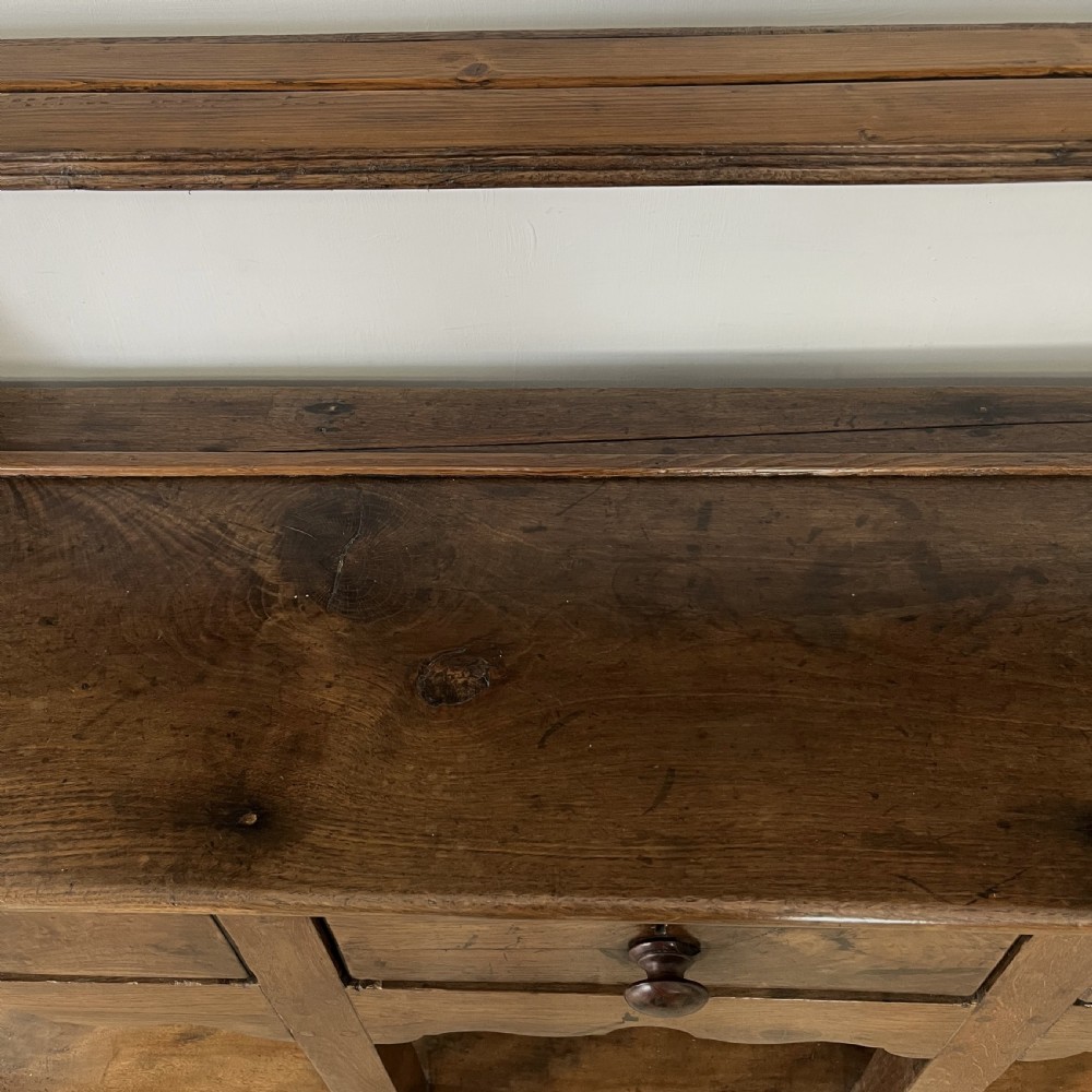 18th C. Welsh Carmarthenshire Oak Dresser View XV