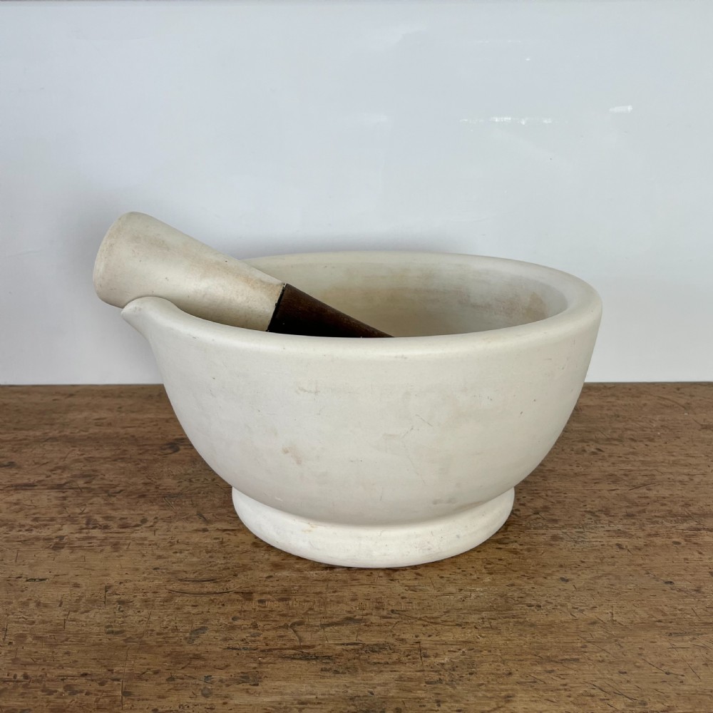 Large Victorian Ceramic Pestle & Mortar