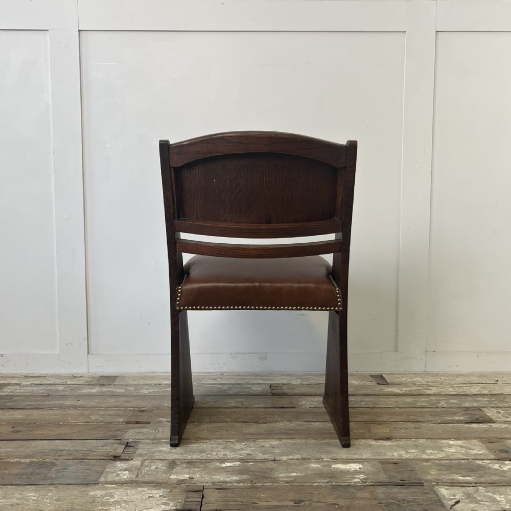 Set of 4 Art Deco Oak Chairs by Ebenezer Gomme View XIV