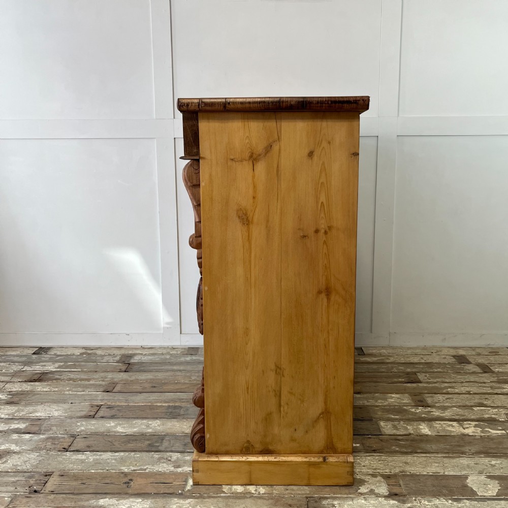Victorian Pine and Mahogany Chest of Drawers View XIII