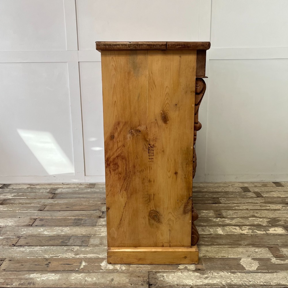 Victorian Pine and Mahogany Chest of Drawers View XIX