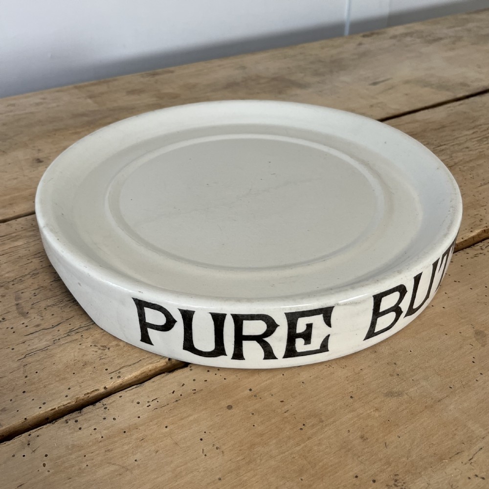 Large Original Creamware PURE BUTTER Slab View III