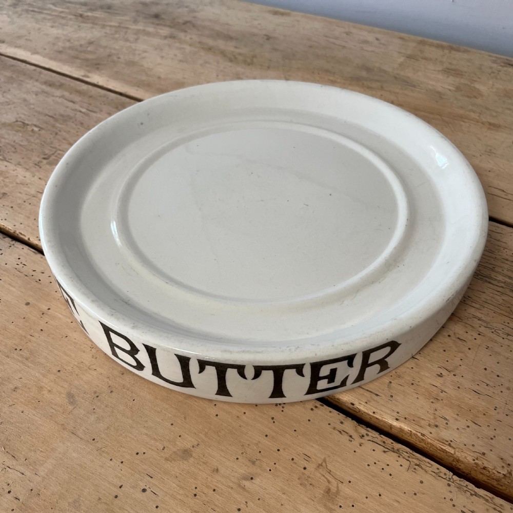 Large Original Creamware PURE BUTTER Slab View VI
