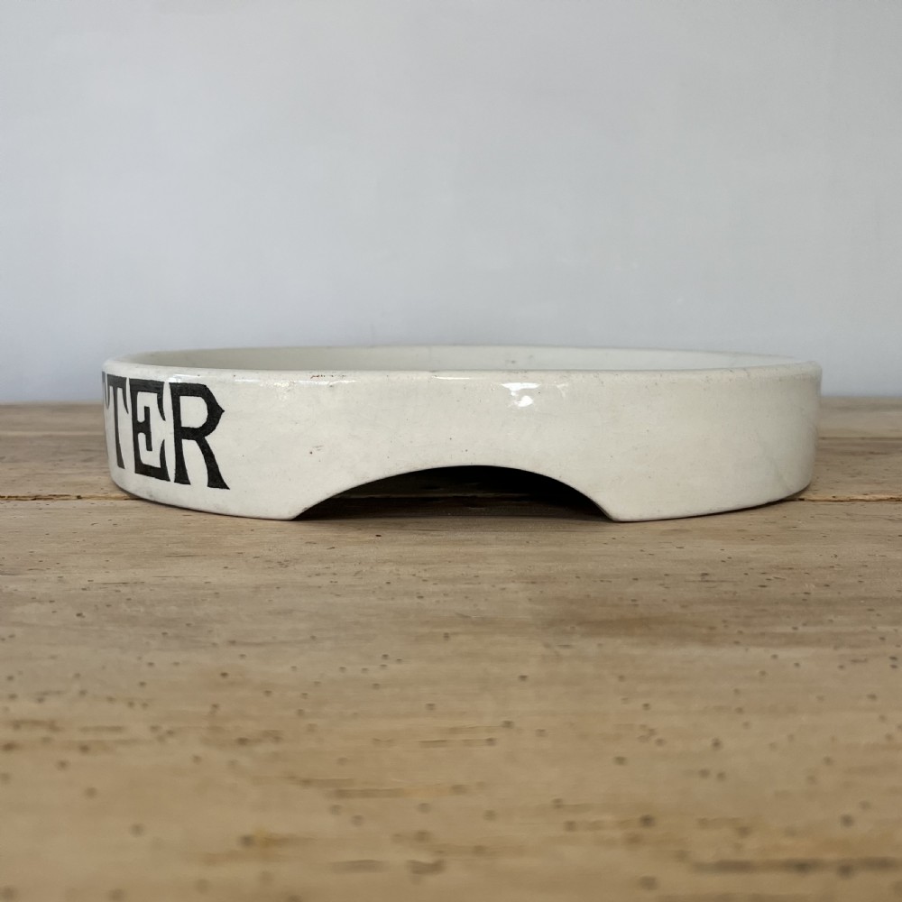 Large Original Creamware PURE BUTTER Slab View IX