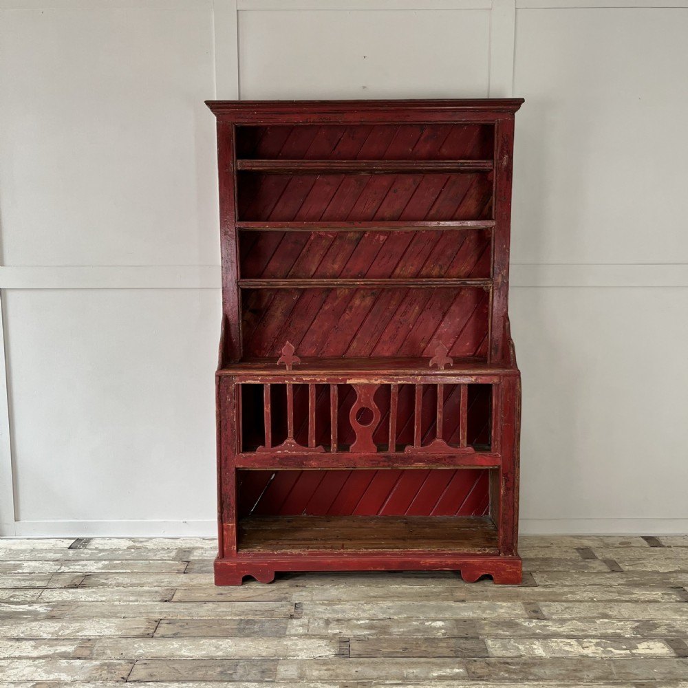 Mid 19th C. Irish Pine Chicken Coop Dresser