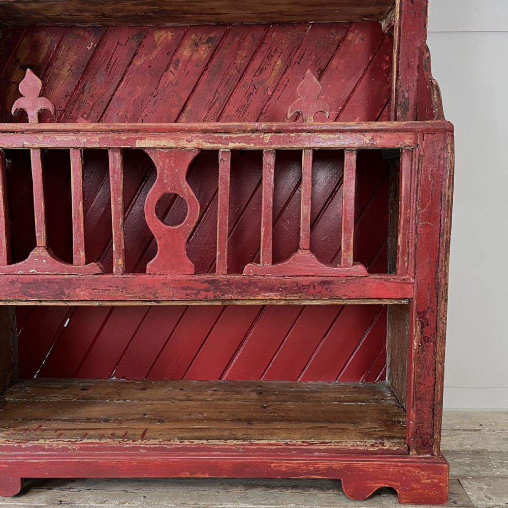 Mid 19th C. Irish Pine Chicken Coop Dresser View III
