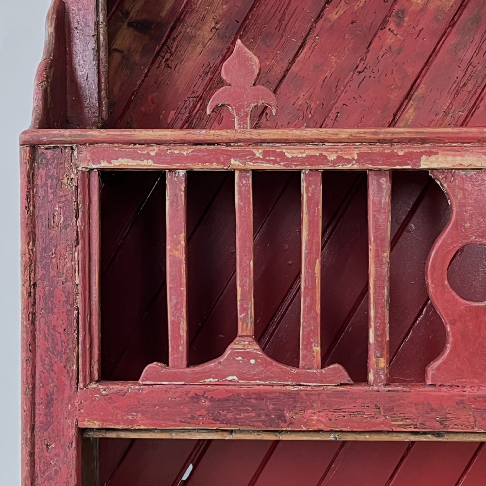 Mid 19th C. Irish Pine Chicken Coop Dresser View VI