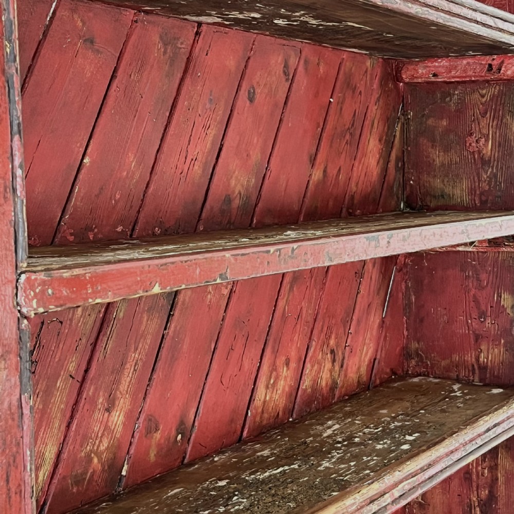 Mid 19th C. Irish Pine Chicken Coop Dresser View VII