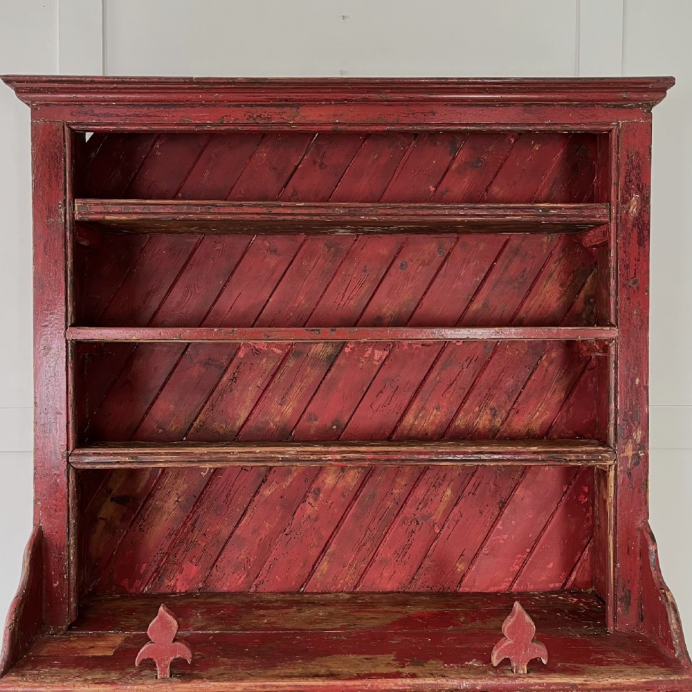 Mid 19th C. Irish Pine Chicken Coop Dresser View XI