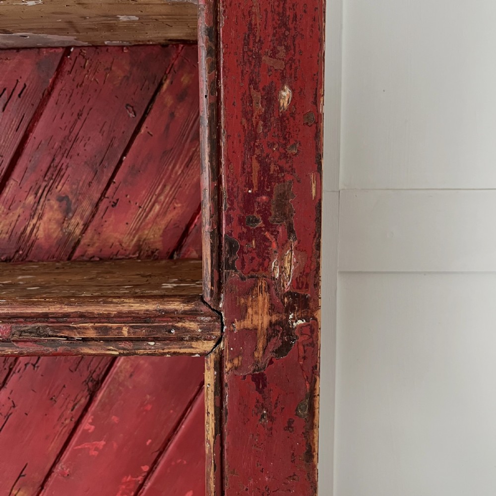 Mid 19th C. Irish Pine Chicken Coop Dresser View XVII