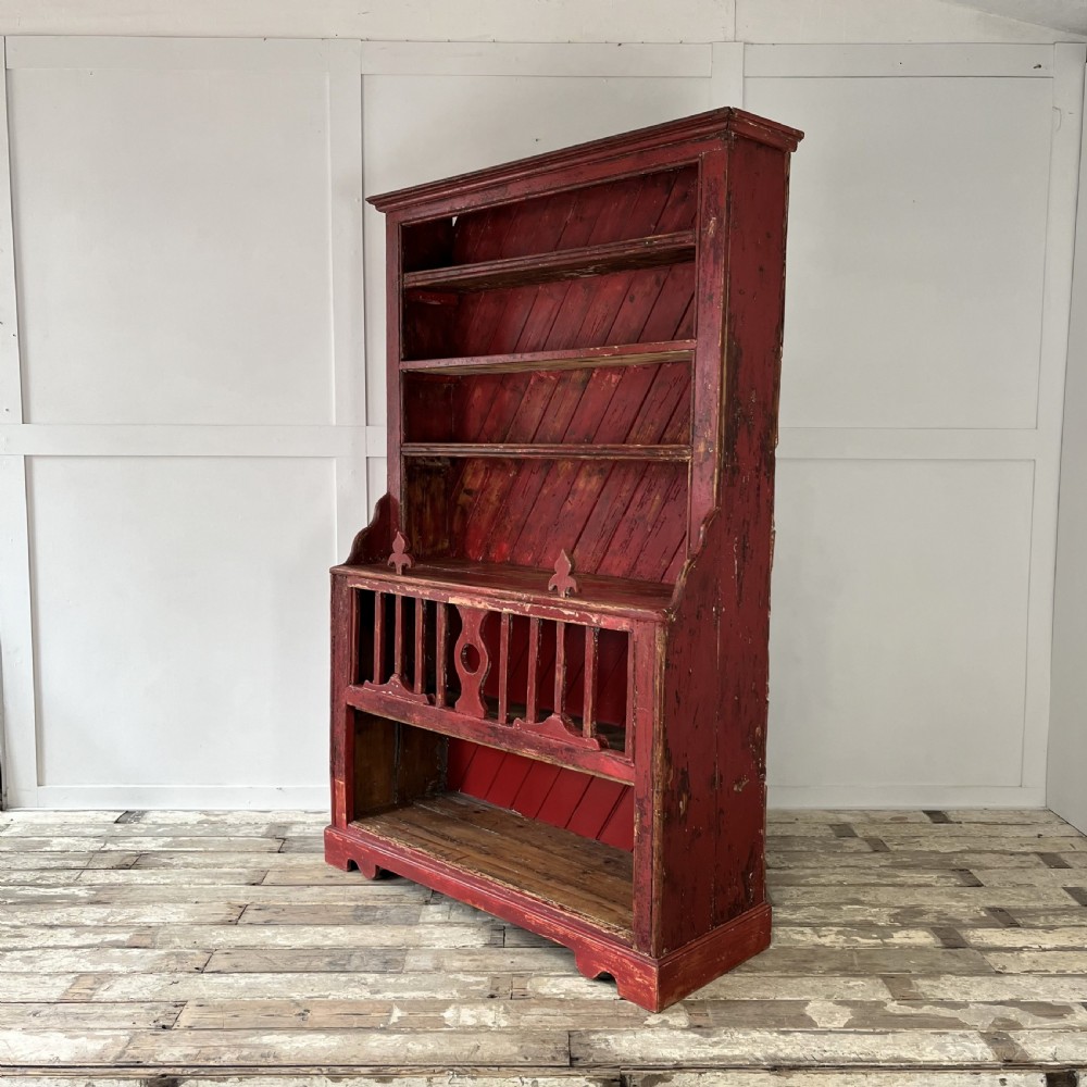 Mid 19th C. Irish Pine Chicken Coop Dresser View XVIII
