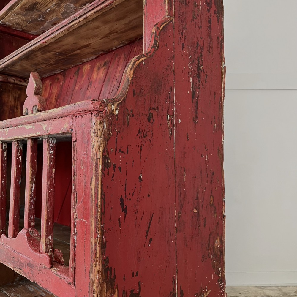 Mid 19th C. Irish Pine Chicken Coop Dresser View XIX
