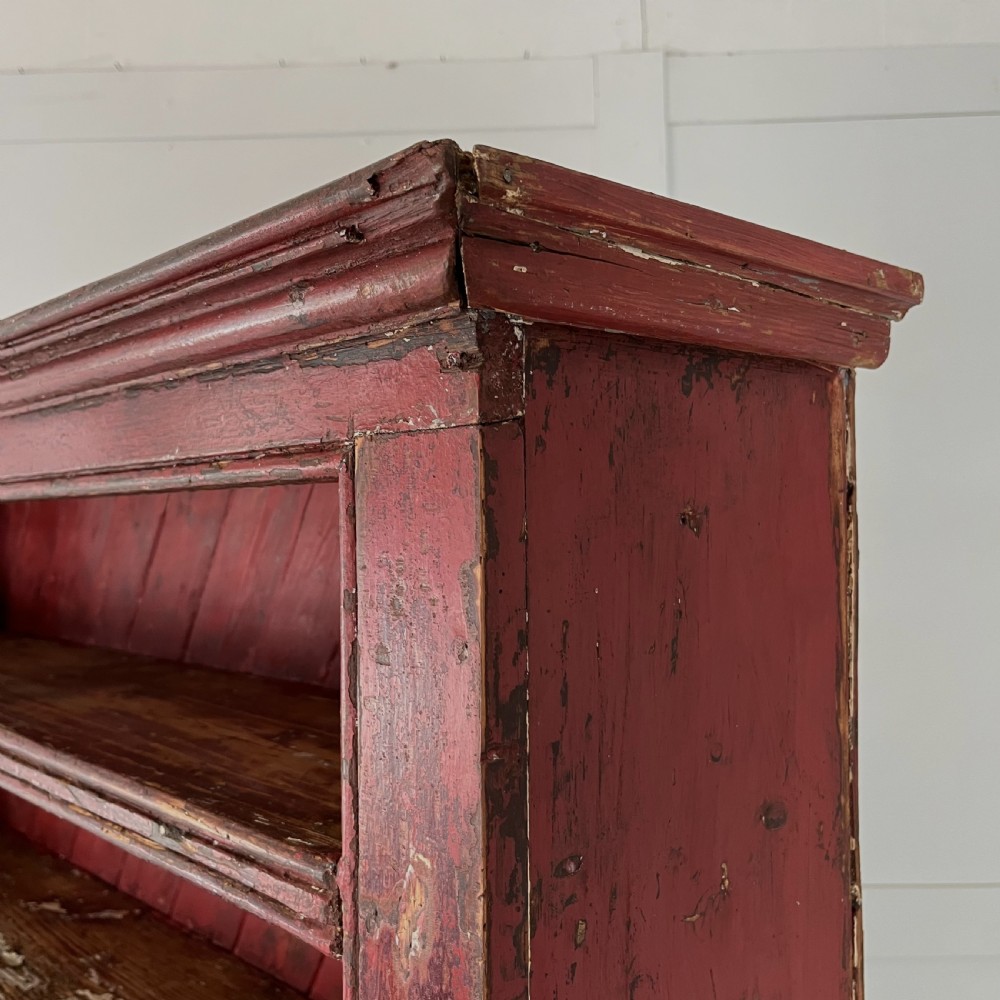 Mid 19th C. Irish Pine Chicken Coop Dresser View XX