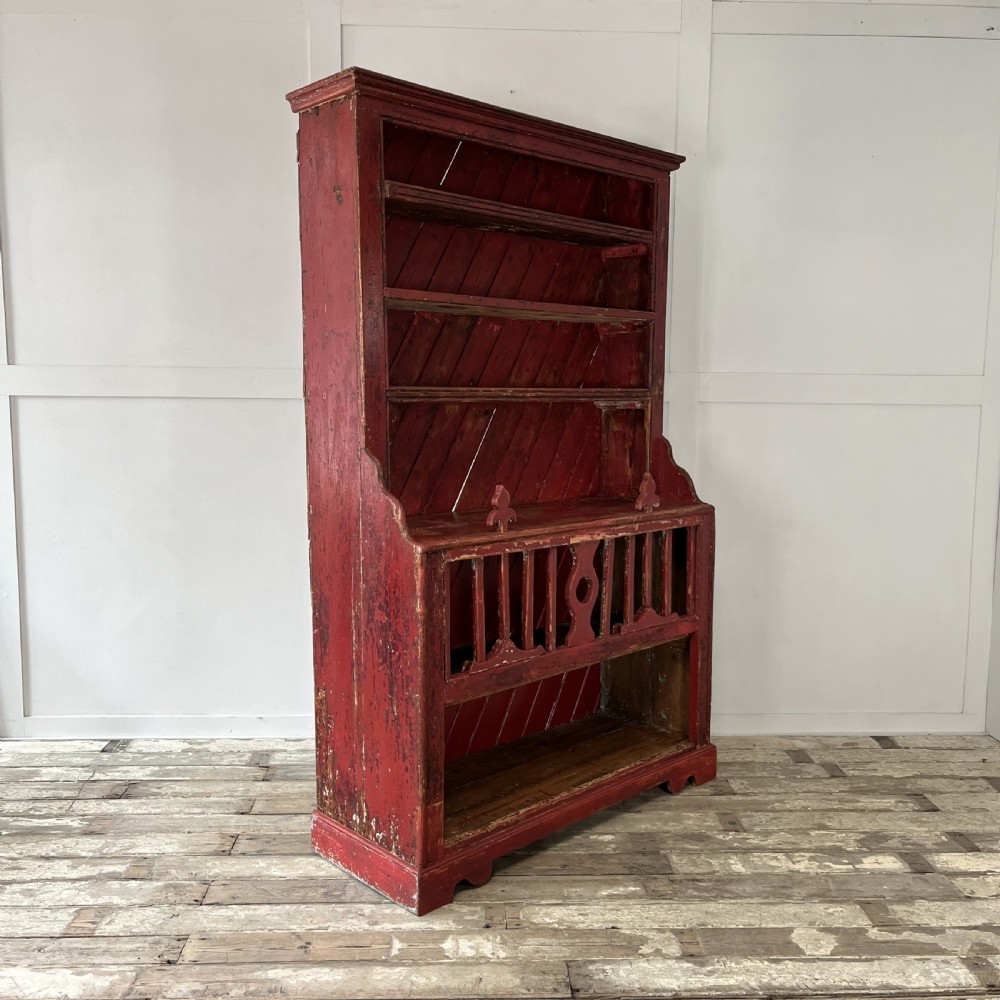 Mid 19th C. Irish Pine Chicken Coop Dresser View XXI