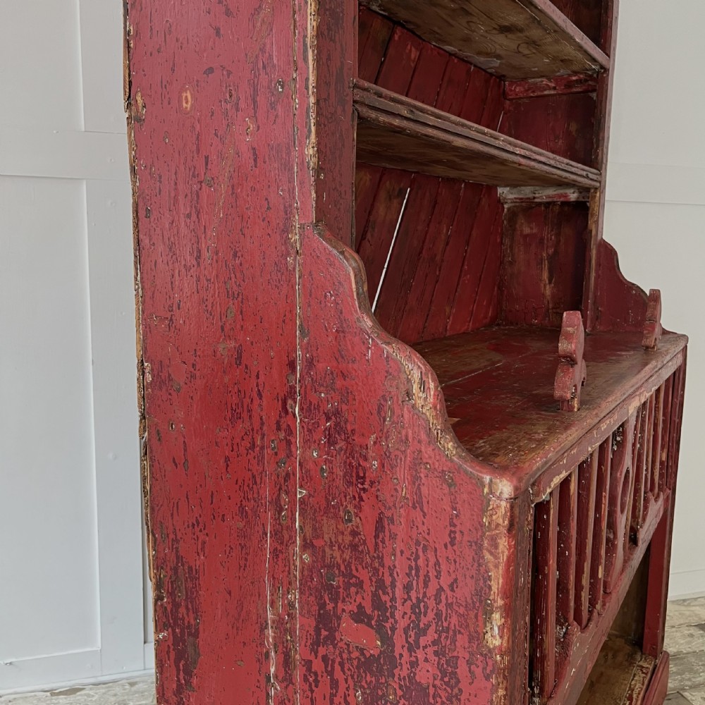 Mid 19th C. Irish Pine Chicken Coop Dresser View XXII