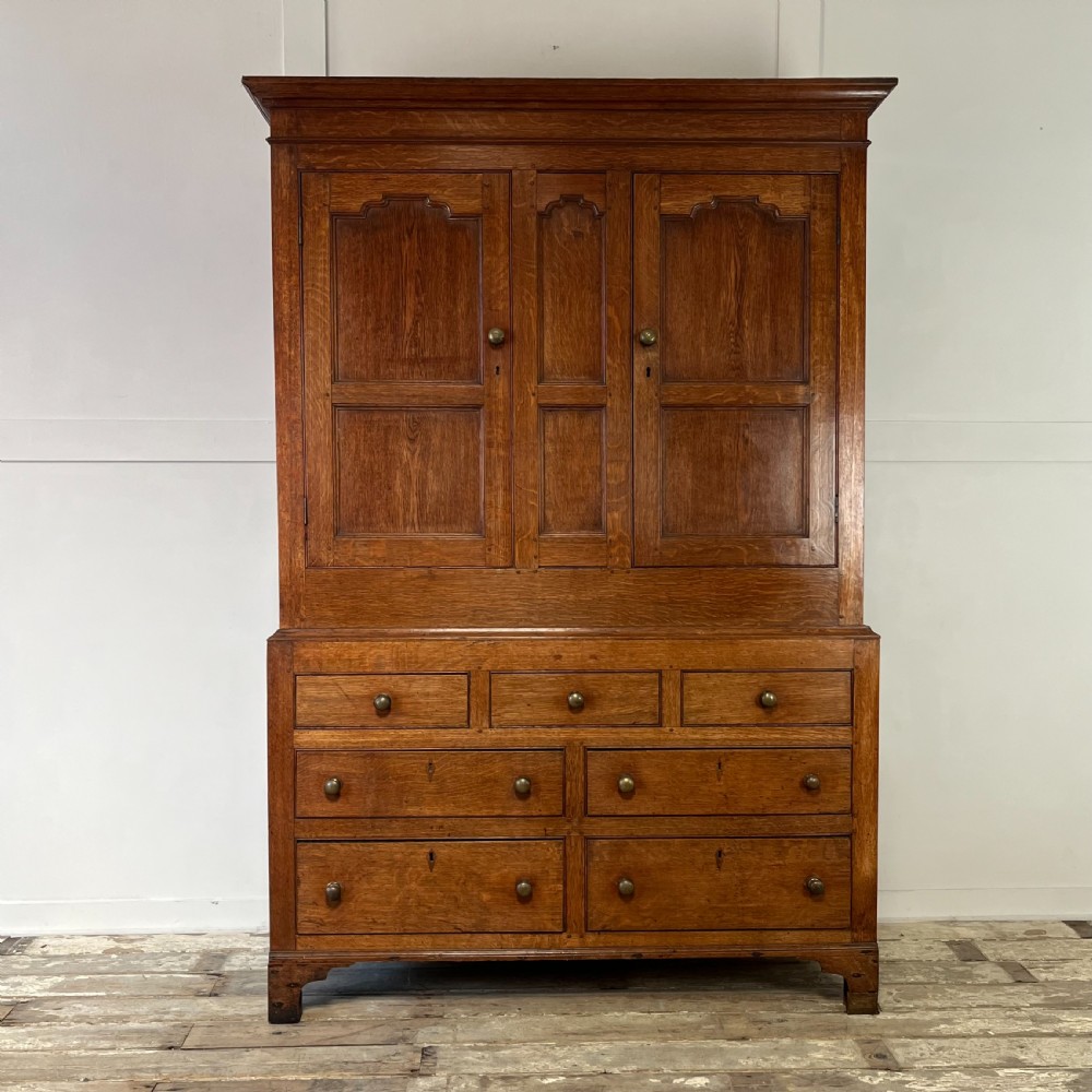 19th C. Oak Hallrobe