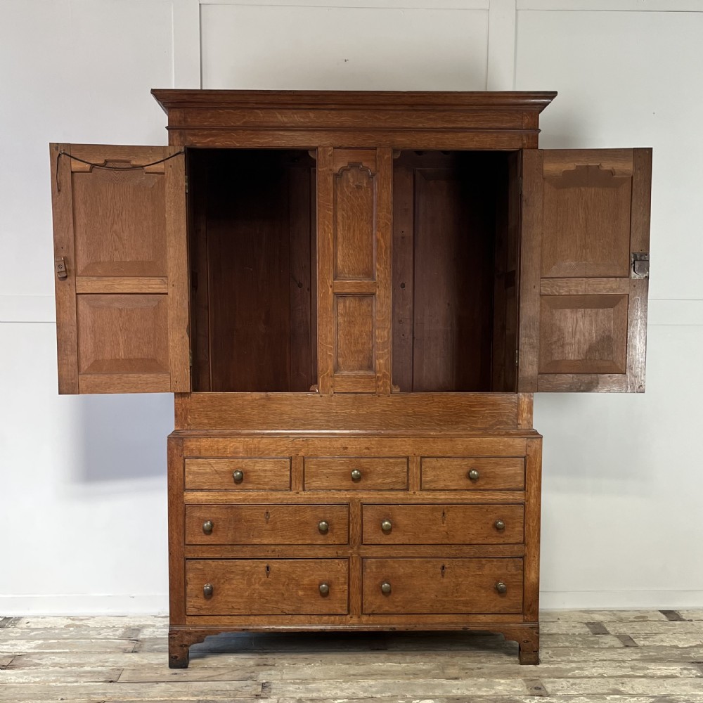 19th C. Oak Hallrobe View II