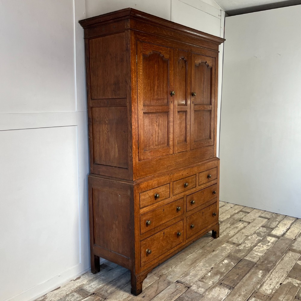 19th C. Oak Hallrobe View VIII