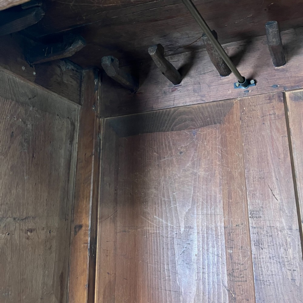 19th C. Oak Hallrobe View IX