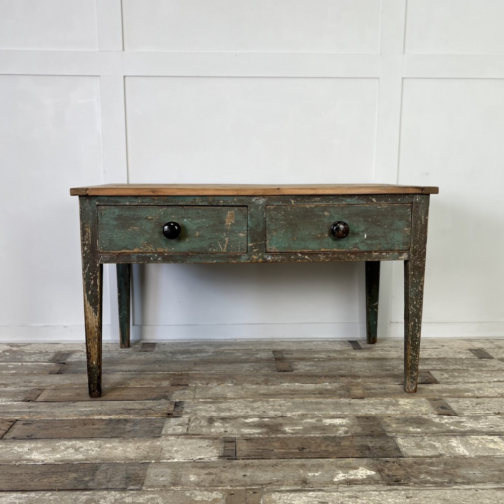 Georgian Painted Pine Dairy Table