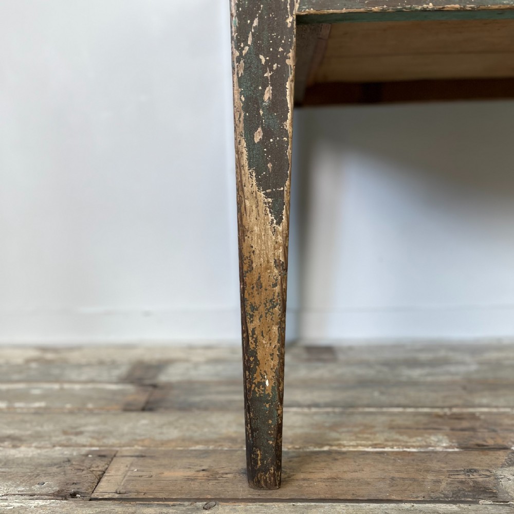 Georgian Painted Pine Dairy Table View VI