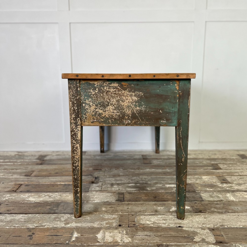 Georgian Painted Pine Dairy Table View VIII