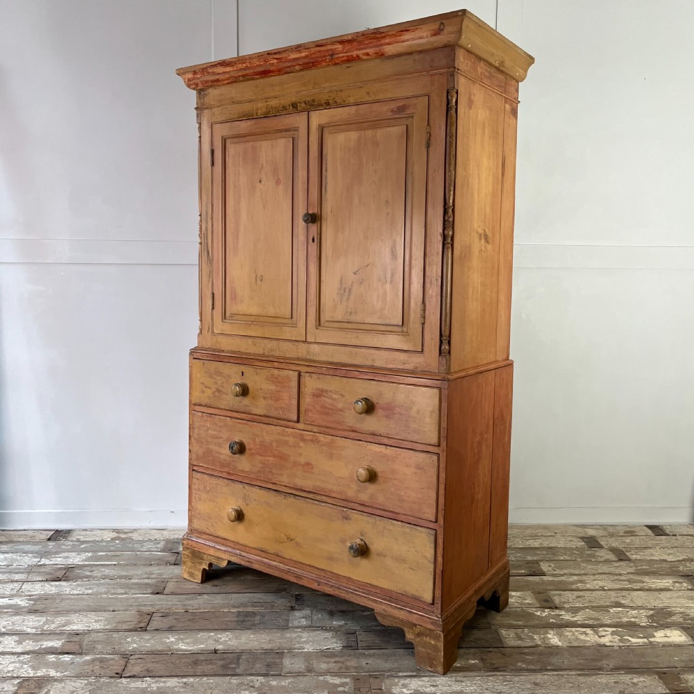 Victorian Pine Housekeepers Cupboard View X