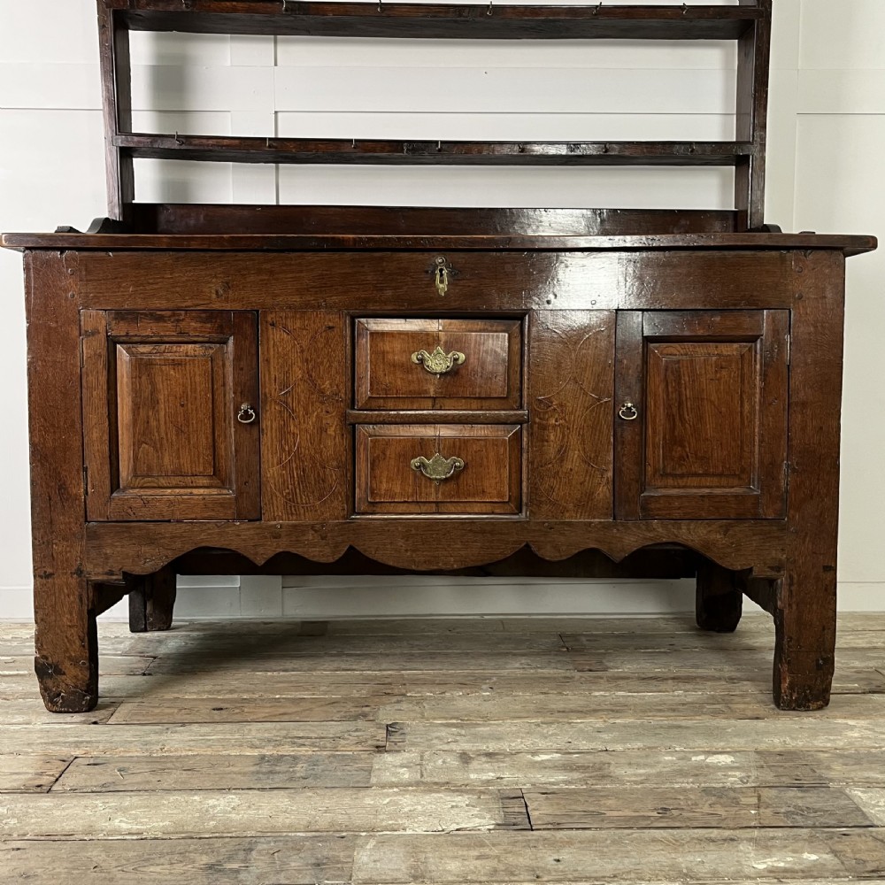 18th C. Oak Kitchen Dresser View II