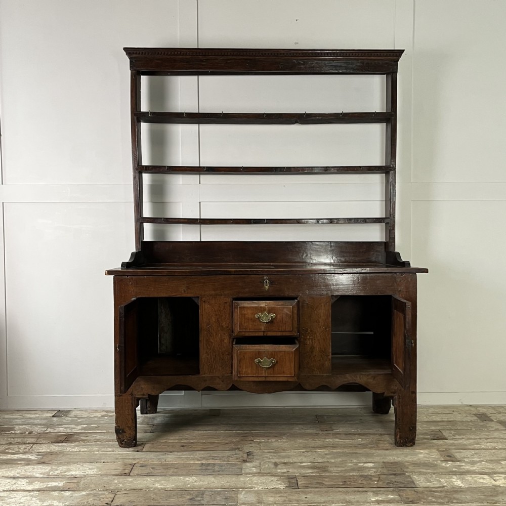 18th C. Oak Kitchen Dresser View V