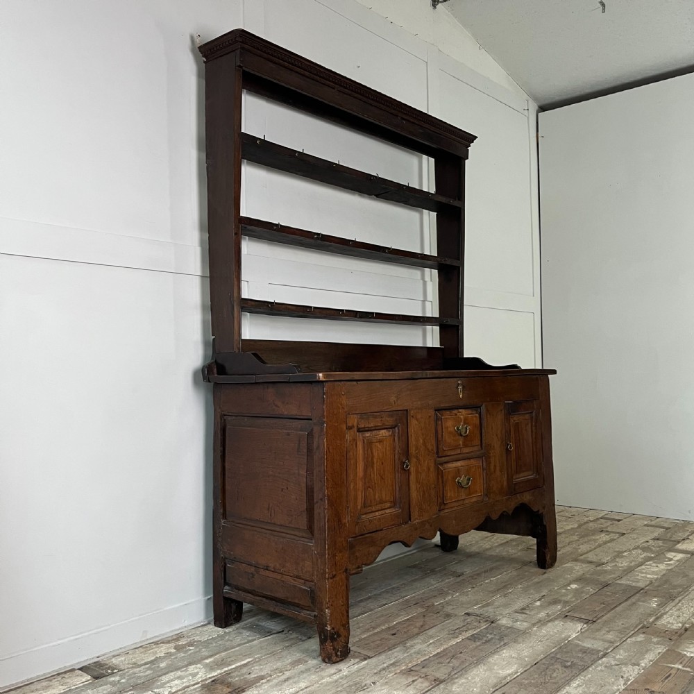 18th C. Oak Kitchen Dresser View XV