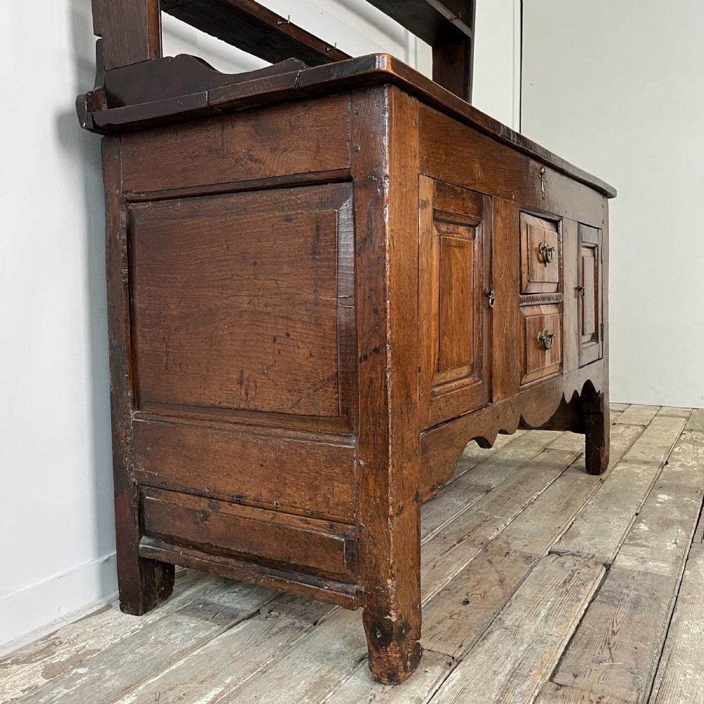 18th C. Oak Kitchen Dresser View XVI