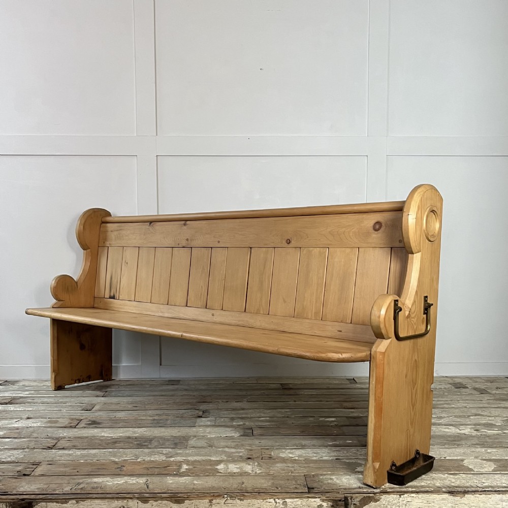 Victorian Pine Church Pew