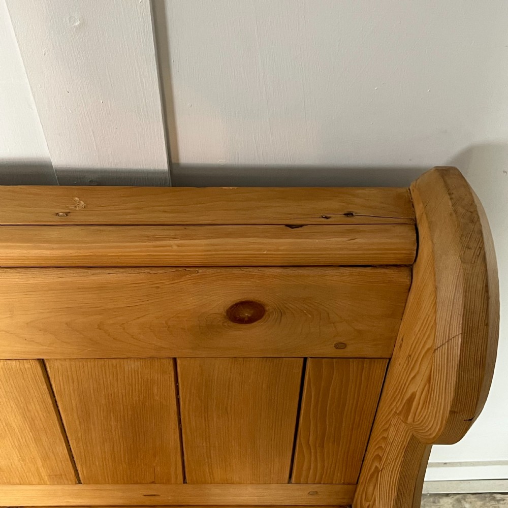 Victorian Pine Church Pew View XV