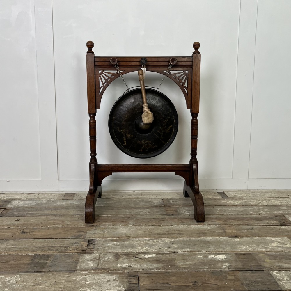 Victorian Oak Dinner Gong