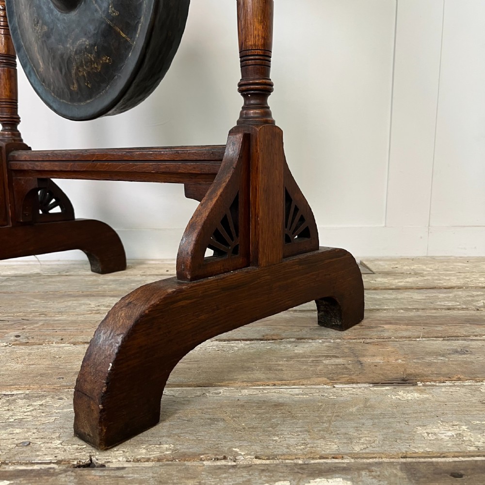 Victorian Oak Dinner Gong View V