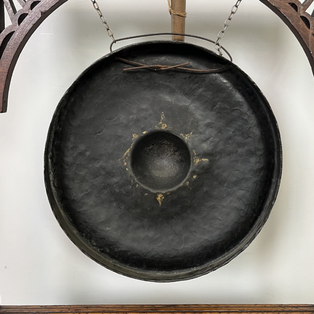 Victorian Oak Dinner Gong View IX