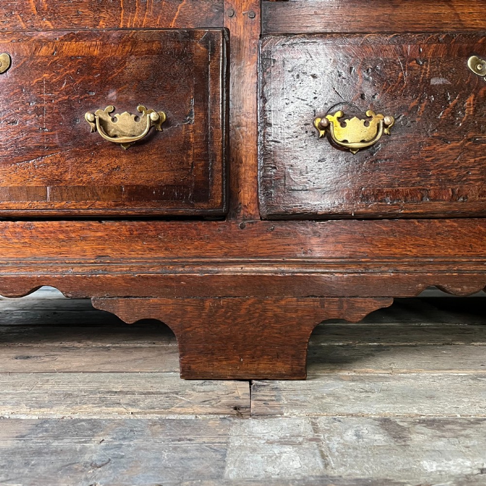 18th C. Oak Nine Drawer Dresser Base View VII