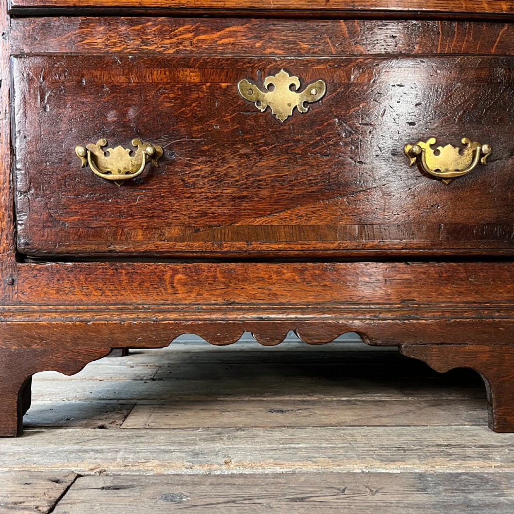 18th C. Oak Nine Drawer Dresser Base View VIII