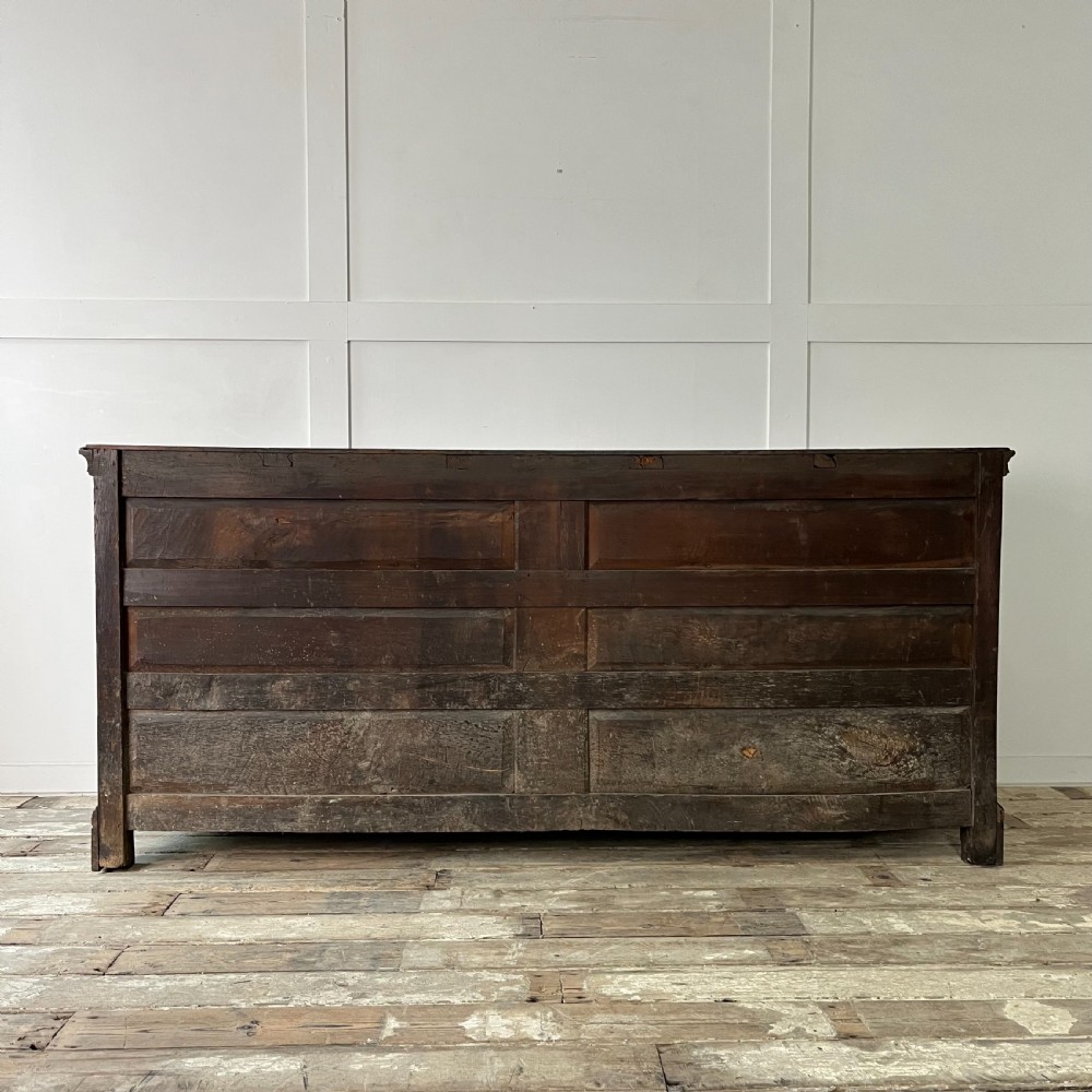 18th C. Oak Nine Drawer Dresser Base View XVIII