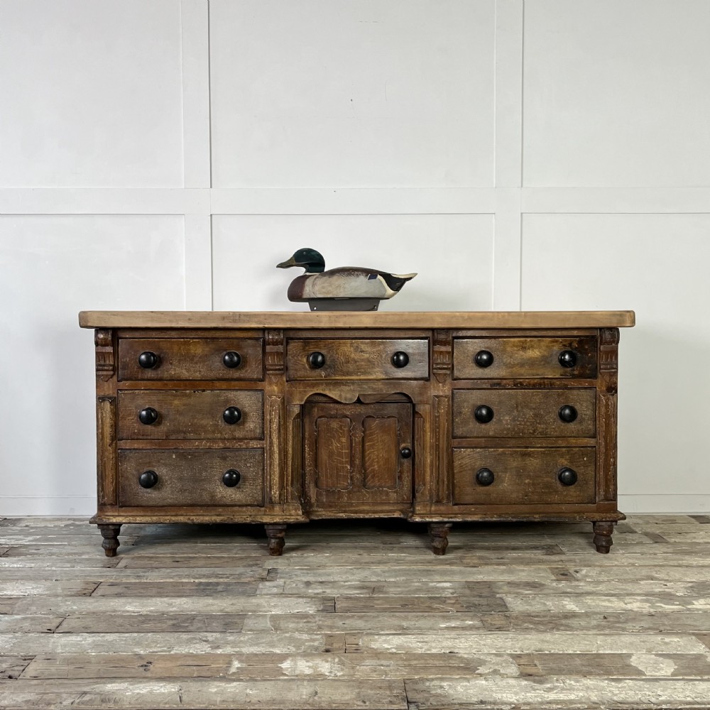 Victorian Pine and Sycamore Dresser Base