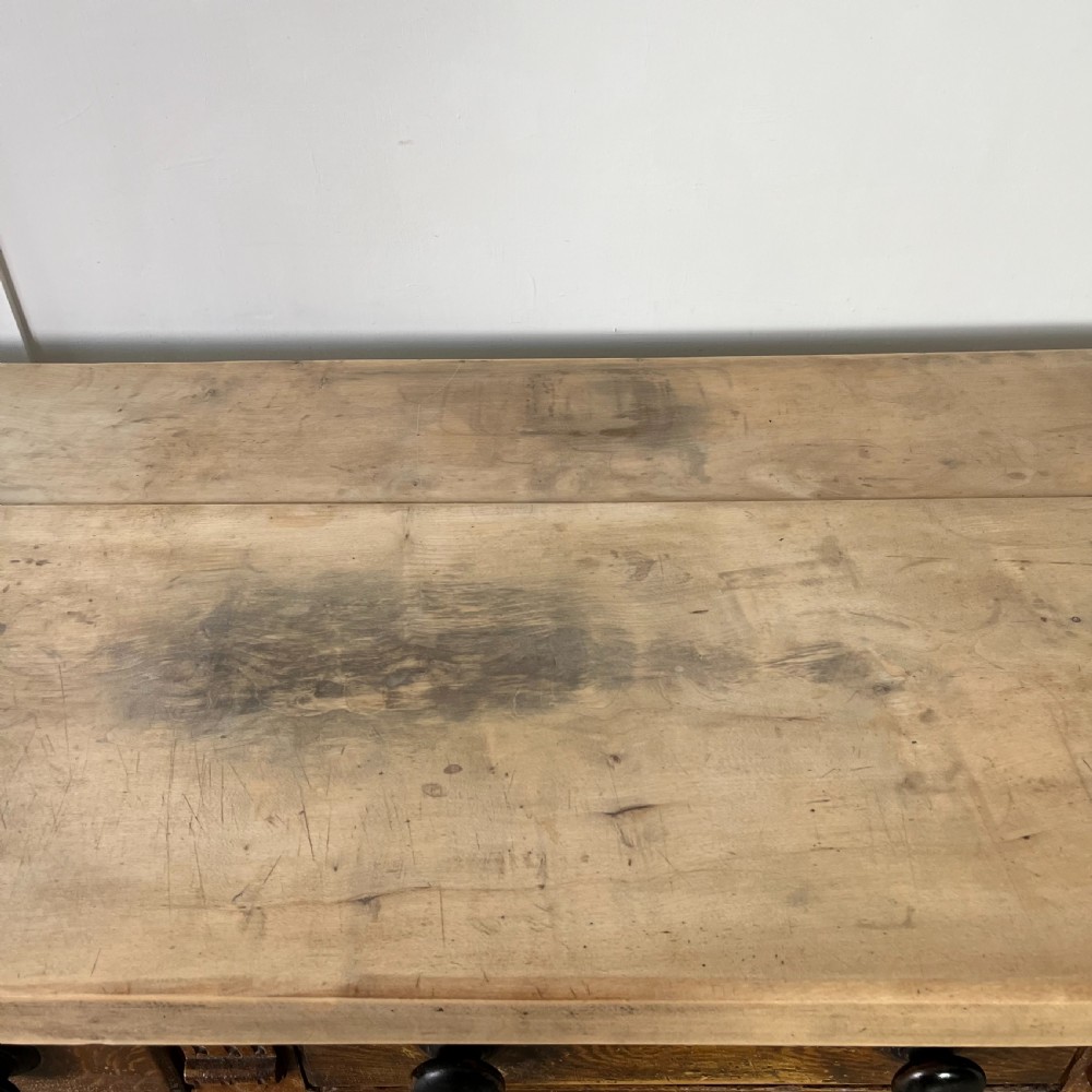 Victorian Pine and Sycamore Dresser Base View XII