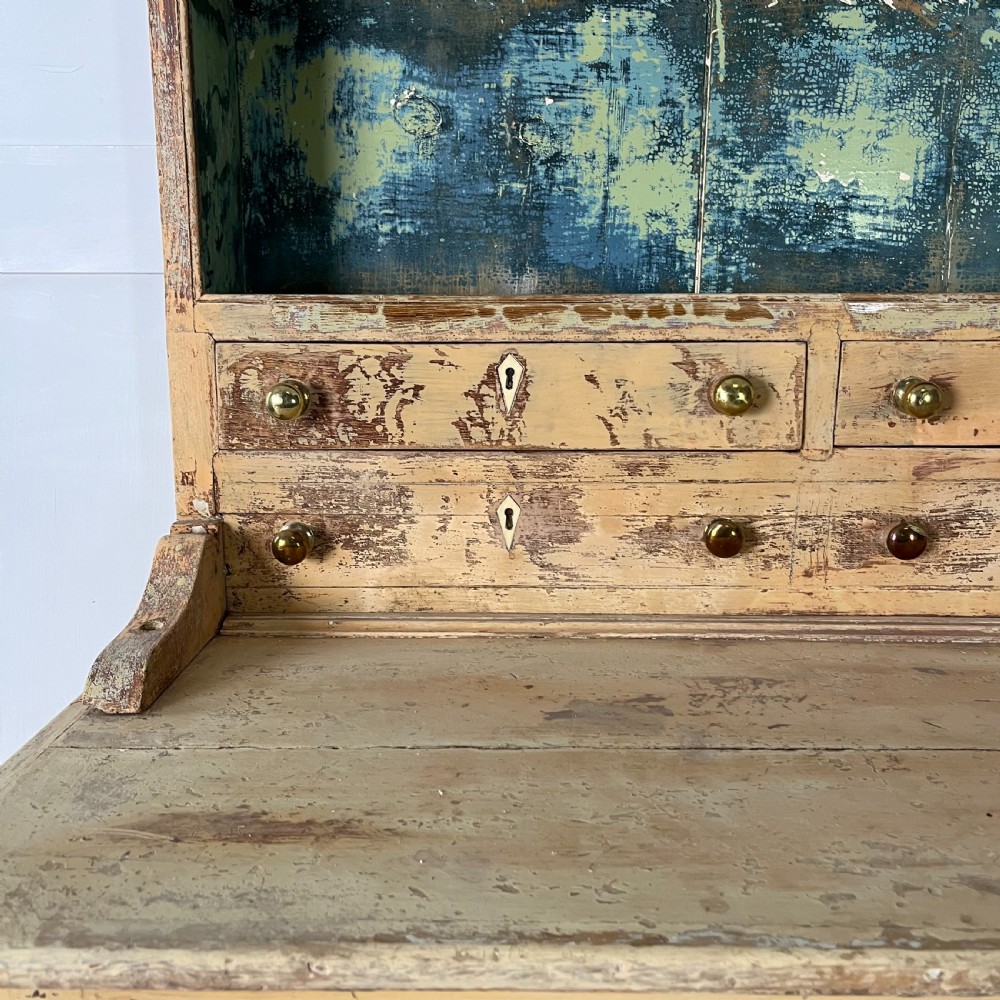 Large Victorian Painted Pine Kitchen Dresser View II