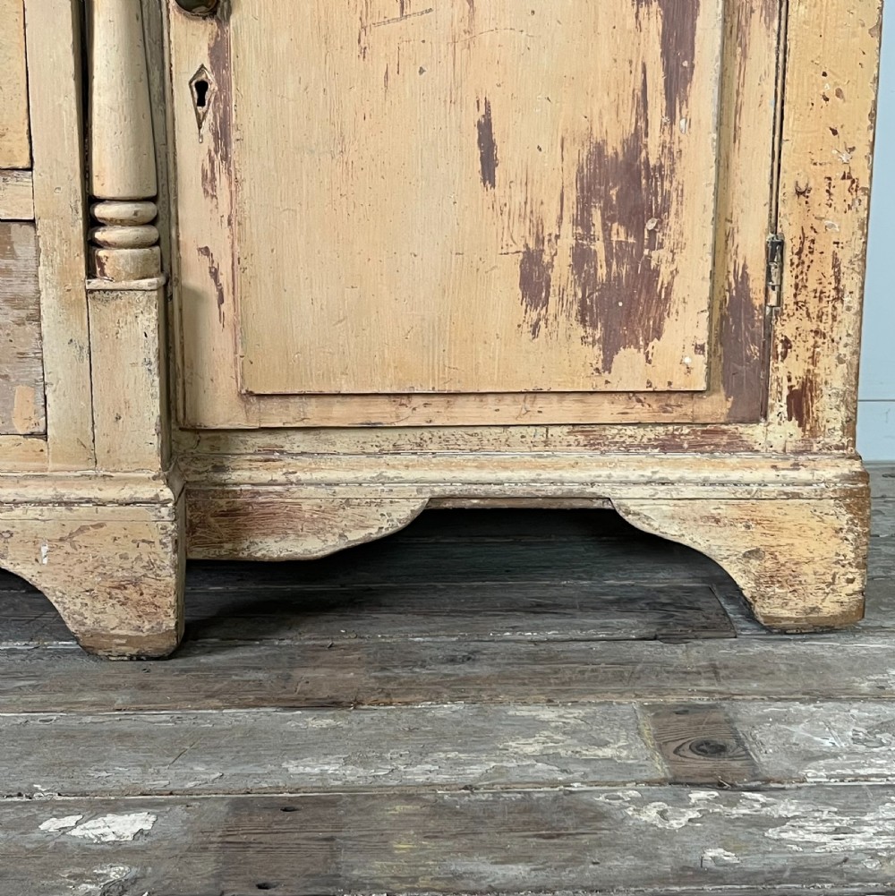 Large Victorian Painted Pine Kitchen Dresser View V