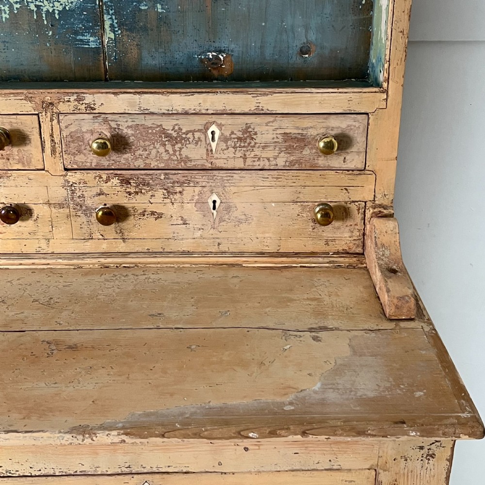Large Victorian Painted Pine Kitchen Dresser View XI