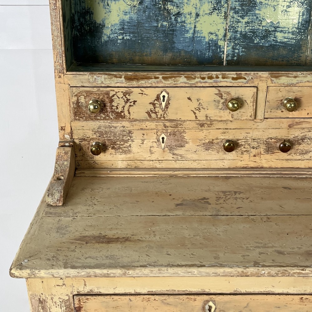 Large Victorian Painted Pine Kitchen Dresser View XIII