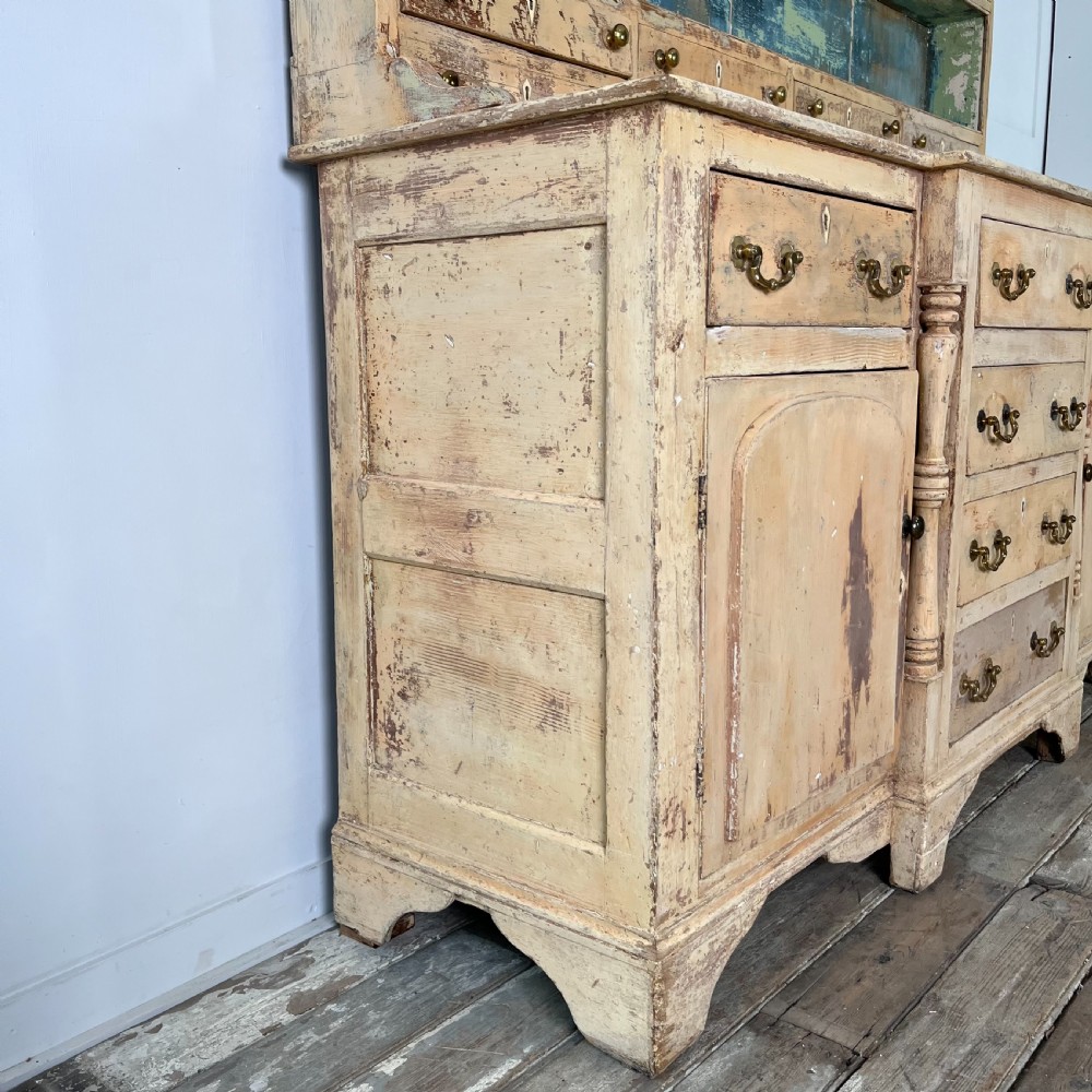 Large Victorian Painted Pine Kitchen Dresser View XXI