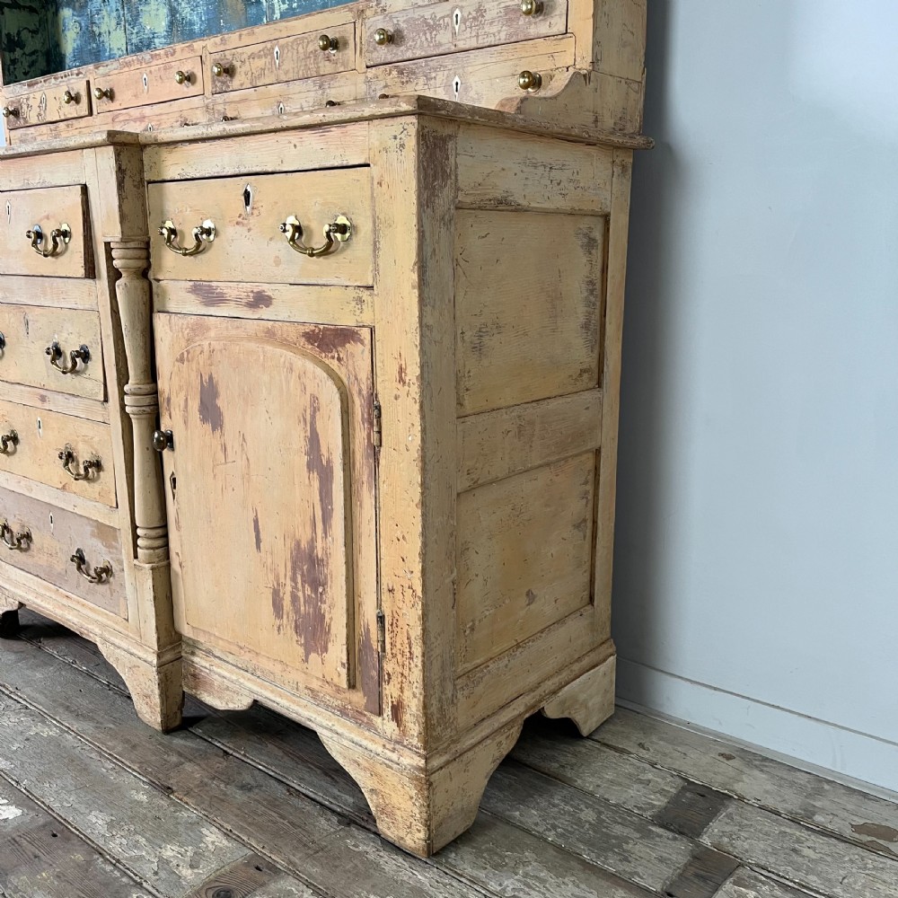 Large Victorian Painted Pine Kitchen Dresser View XXII