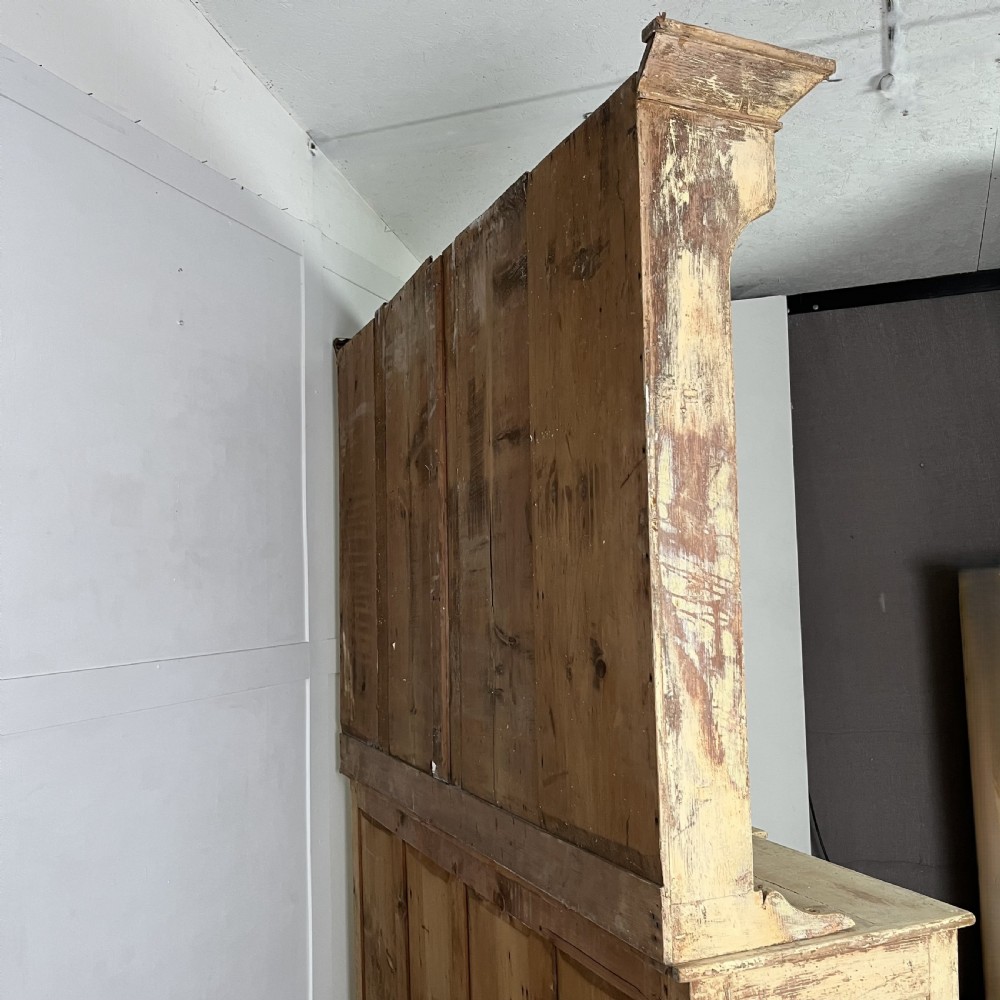 Large Victorian Painted Pine Kitchen Dresser View XXV