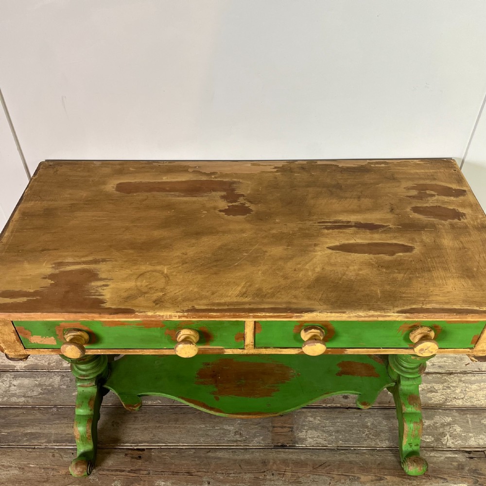 19th C. Pine Painted Washstand View III