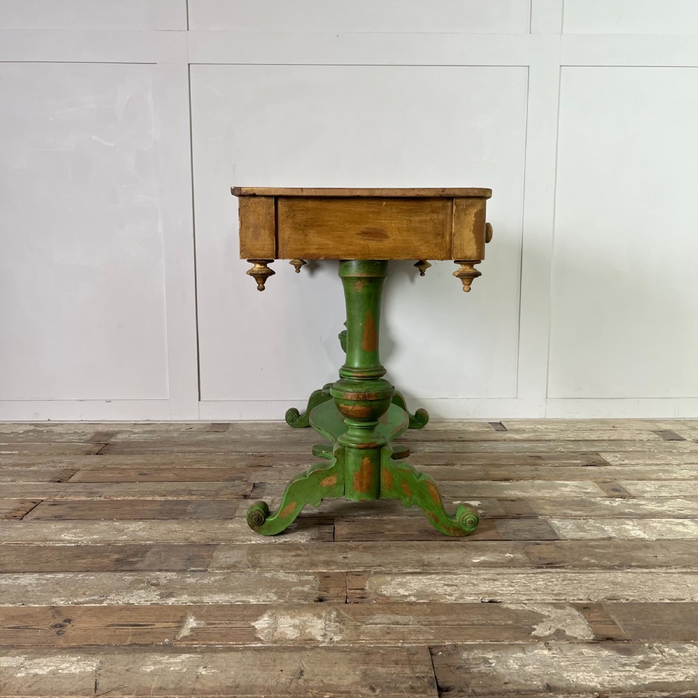 19th C. Pine Painted Washstand View XIV